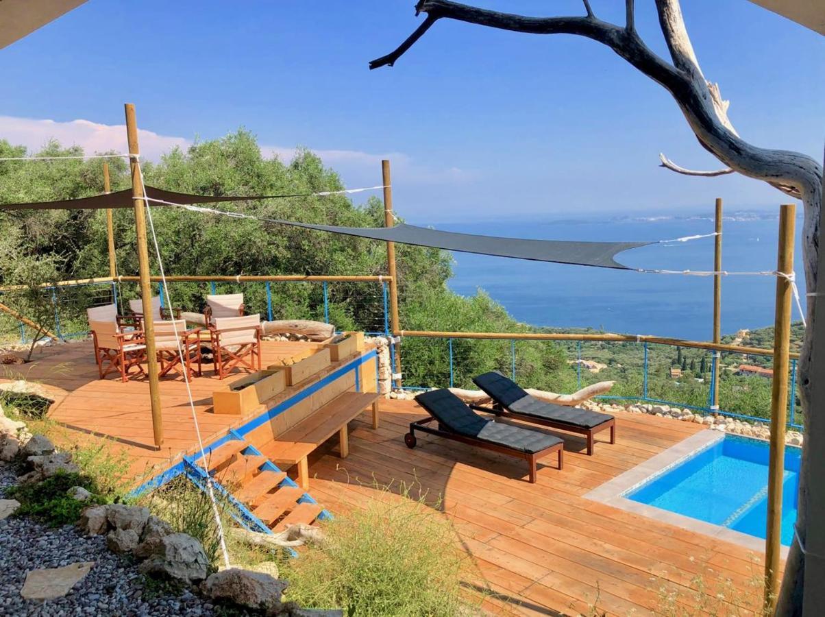 House Sienna Of Villa Intaba Best Views Corfiot Riviera Corfu Island Greece Contemporary Design Pool With Spectacular Sea Views Close To Ipsos Beach Pyrgi  Bagian luar foto