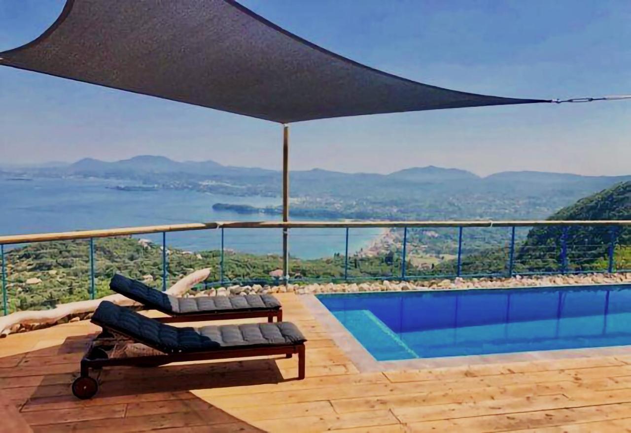 House Sienna Of Villa Intaba Best Views Corfiot Riviera Corfu Island Greece Contemporary Design Pool With Spectacular Sea Views Close To Ipsos Beach Pyrgi  Bagian luar foto